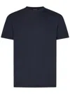 Tom Ford Midnight Blue Crew-neck T-shirt In Lyocell And Cotton