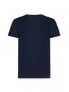 Tom Ford Midnight Blue Crew-neck T-shirt In Lyocell And Cotton In Gold
