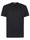 Tom Ford Round Collar Logo T-shirt In Black