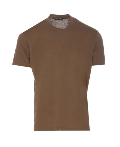 Tom Ford T-shirt In Brown