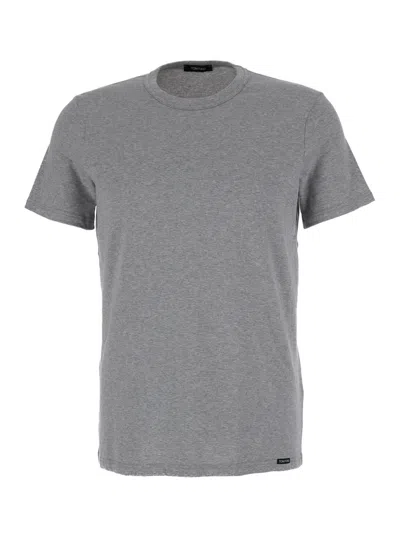 Tom Ford T-shirt Crew In Grey