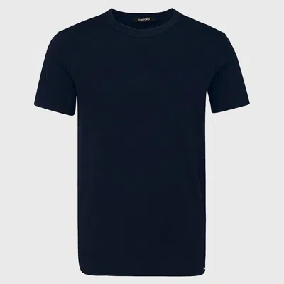 Tom Ford Mélange-effect Lyocell-blend T-shirt In Blue
