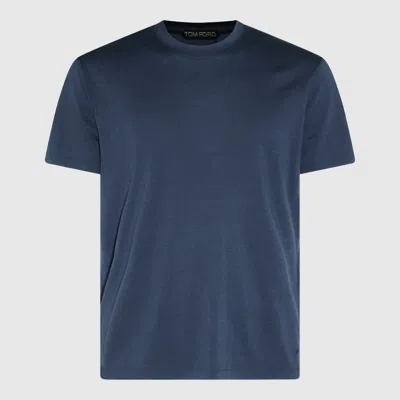 TOM FORD TOM FORD NAVY COTTON T-SHIRT