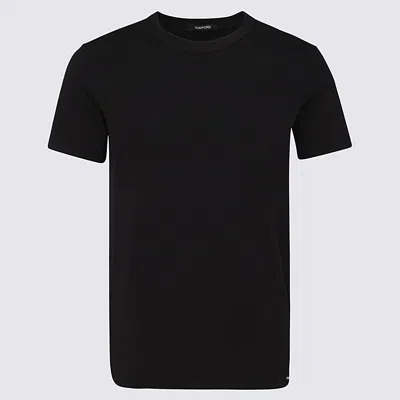 TOM FORD TOM FORD BLACK COTTON T-SHIRT