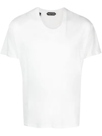 Tom Ford T-shirt Girocollo In White