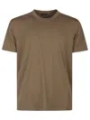 Tom Ford Regular Fit T-shirt In Lyocell And Cotton In Green Moss