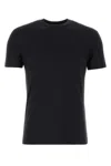 Tom Ford Black Stretch Cotton Crew Neck T-shirt In Lb999