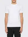 Tom Ford White Crewneck T-shirt With Logo Embroidery On The Front And Perforated Design In Cotton Man In White