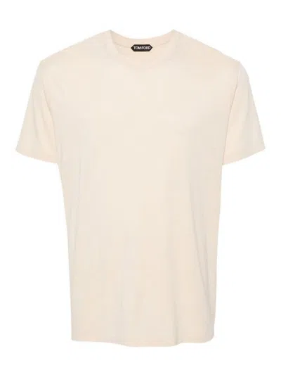 Tom Ford T-shirt In Silver