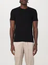 Tom Ford Black Stretch Cotton Crew Neck T-shirt In Black