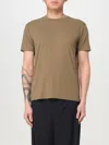 Tom Ford Brown Lyocell Cotton Crew T-shirt In Grün