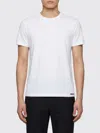 Tom Ford White Crewneck T-shirt With Logo Embroidery On The Front And Perforated Design In Cotton Man In White