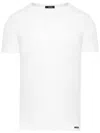 Tom Ford Logo Round Collar Short-sleeved T-shirt In White