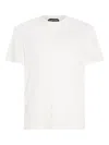 Tom Ford White Cotton T-shirt With Straight Hem In White