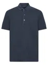 Tom Ford Black Short-sleeves Polo In Cotton Piquet Jersey Man
