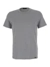 Tom Ford Classic Crewneck T-shirt In Gray