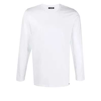 Tom Ford White Stretch Cotton Blend T-shirt