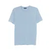 Tom Ford Crew Neck Cotton Blend T-shirt In Blue