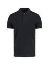 Tom Ford Black Short-sleeves Polo In Cotton Piquet Jersey Man