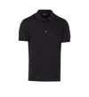 Tom Ford Black Short-sleeves Polo In Cotton Piquet Jersey Man