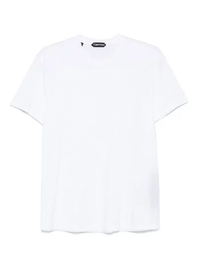 TOM FORD TOM FORD WHITE CREW NECK SHORT SLEEVE T-SHIRT