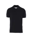 Tom Ford Polo Shirt With Ribbed Cuffs And Short Sleeves In Black