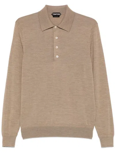 Tom Ford T-shirts And Polos In Beige
