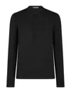 Tom Ford Fine-ribbed Logo Embroidered T-shirt In Black