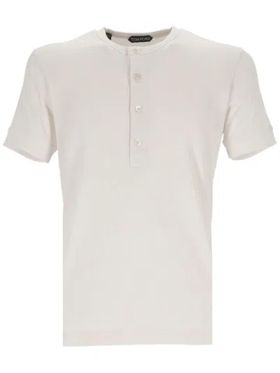 Tom Ford T-shirts And Polos In Chalk