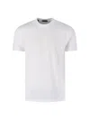 Tom Ford Logo Round Collar Short-sleeved T-shirt In White