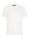 Tom Ford Lyocell Cotton Short Sleeve Crewneck T-shirt White In White