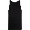 Tom Ford Ribbed Cotton And Modal-blend Tank Top In Black