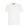Tom Ford White Cotton T-shirt With Straight Hem