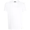 Tom Ford White Cotton T-shirt With Straight Hem In White