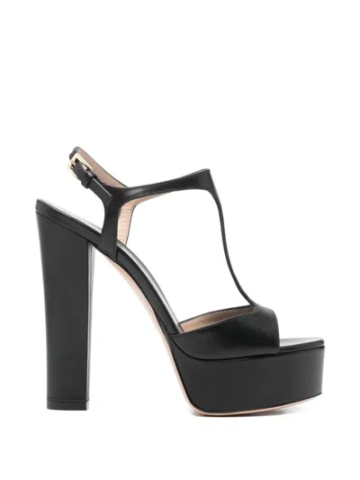 Tom Ford T-strap Heeled Sandals In Black