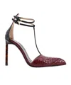 Tom Ford Stiletto Pumps Featuring Croc-embossed Texture In Red