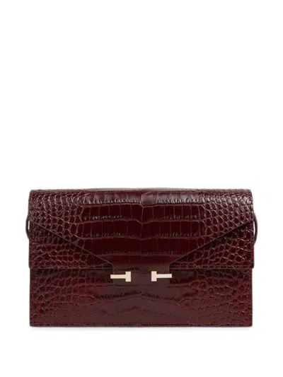 Tom Ford T Twist Cross-body Bag In Brown