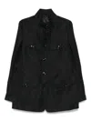 Tom Ford Tailored Black Jacket With Polo Collar In Black