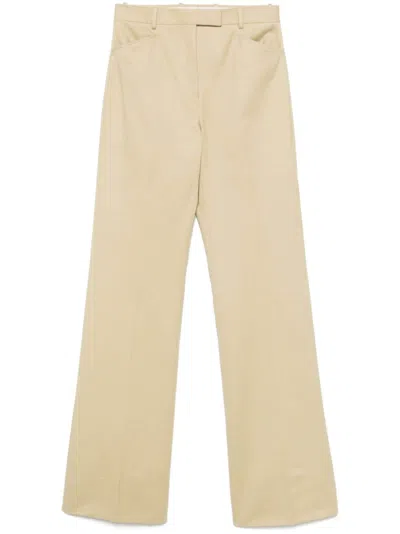 Tom Ford Tailored Cotton Trousers In 中性色