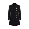 Tom Ford Asymmetric Wool-cashmere Duffle Peacoat In Black