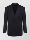 Tom Ford Tailored Double-breasted Pinstripe Jacket In Black