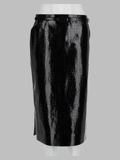 Tom Ford Tailored Draped Pencil Skirt In Black