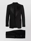 Tom Ford Tailored Evening Suit Featuring Satin Lapels In Black