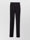 Tom Ford High Twist Broken Twill Double Pleat Trousers Clothing In Black