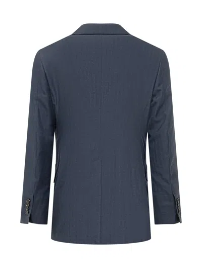 Tom Ford Tailored Jacket In Ink Blue