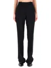 Tom Ford Sharp Wool Pants With Pleats In Black