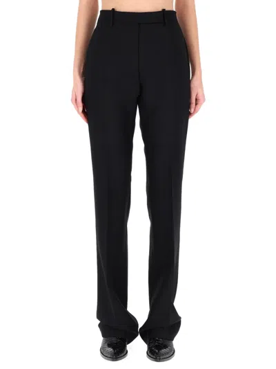 Tom Ford Sharp Wool Pants With Pleats In Black