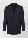 Tom Ford High Twist Double Breasted Wool Jacket Clothing In Black