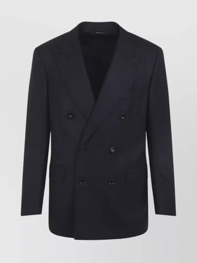 TOM FORD TAILORED PINSTRIPE JACKET NOTCHED LAPELS