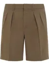 Tom Ford Tailored Shorts With Back Slit Pockets In Brown